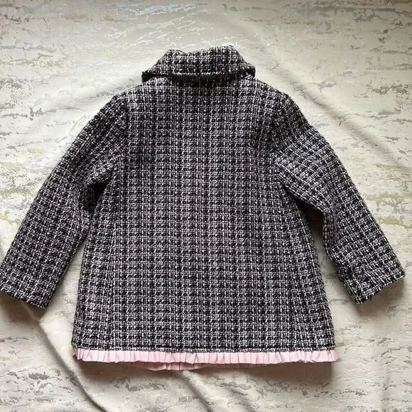 Kate Spade New York Baby Girls' Tweed Coat black - Picture 6 of 10